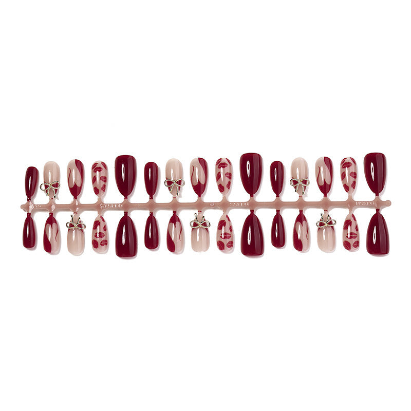 Acrylic Nail Set with Glamorous Decorations Kalsten