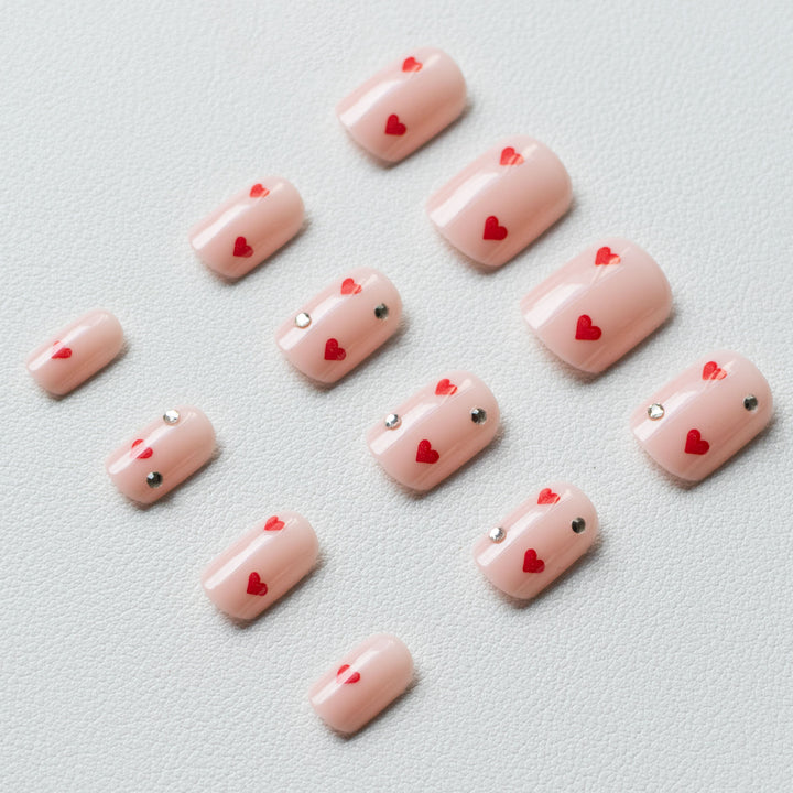 Heart Patterned Nail Art Kit