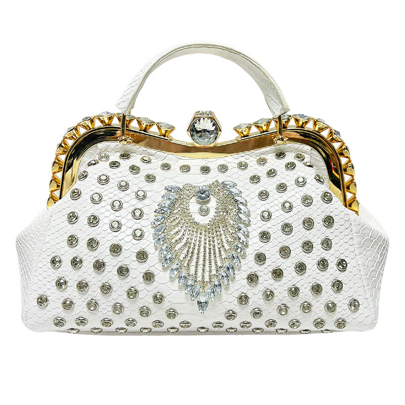 Luxurious Crystal-Embellished Evening Handbag