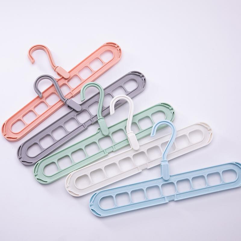 Slim Space-Saving Multi-Slot Trouser And Scarf Organizer Hanger