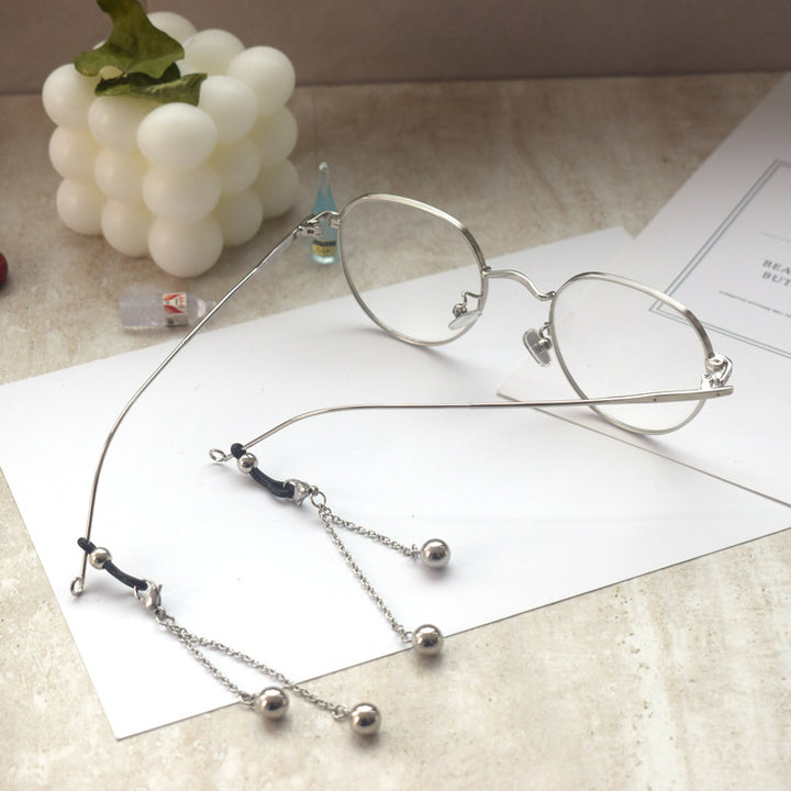 Dangle Earrings with Unique Chain and Bead Design Kalsten