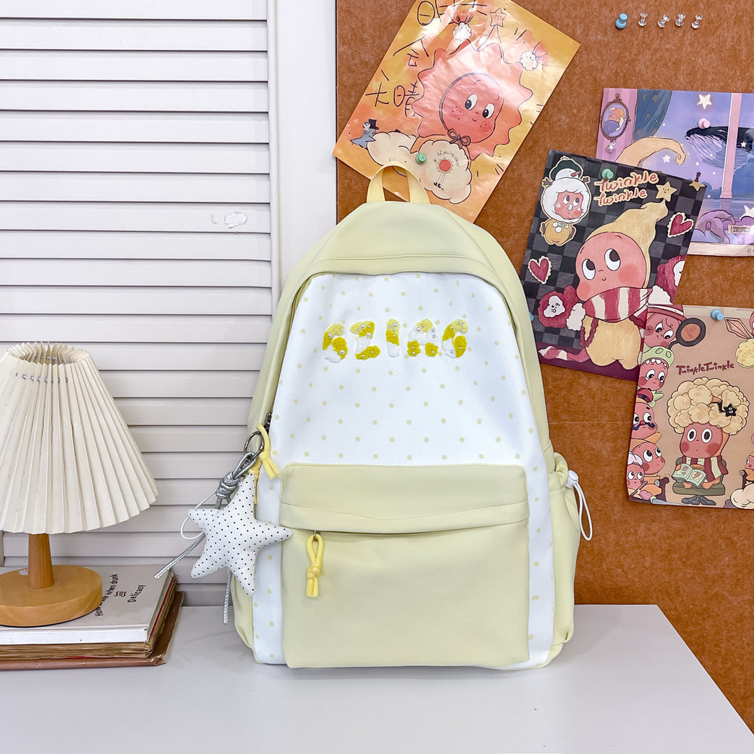 Cute Polka Dot Patterned Backpack Kalsten
