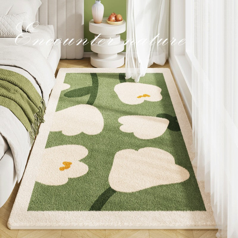 Cute Floral-Themed Memory Foam Area Rug Kalsten