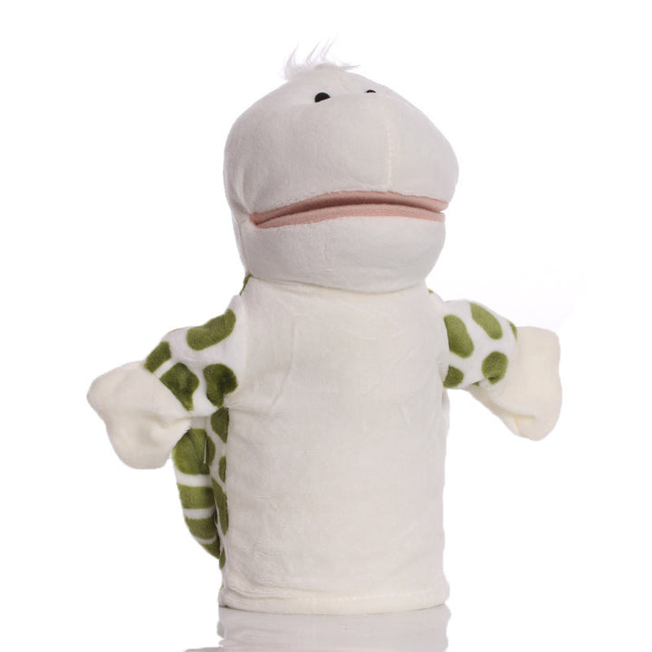 Plush Tiger Hand Puppet With Soft Fleece Movable Mouth Embroidered Features