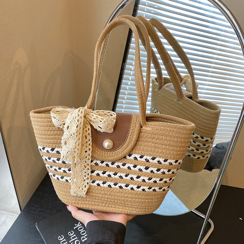 Bohemian Handwoven Crochet Tote Bag