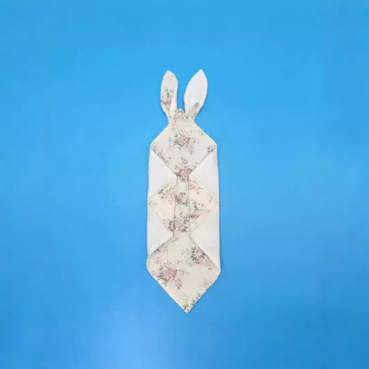 Floral Print Muslin Baby Bib kalsten