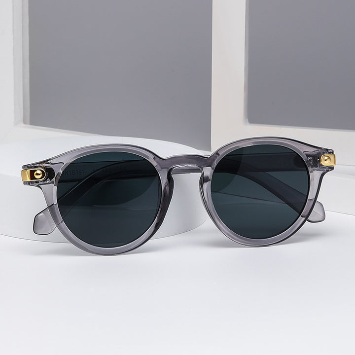Ladies fashionable sunglasses with transparent frame and sturdy lenses Kalsten