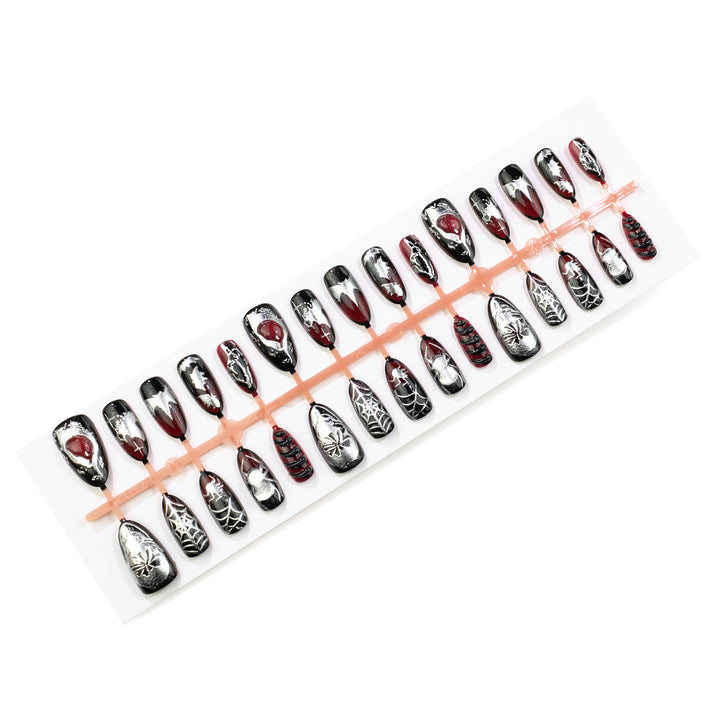 Gothic Halloween-Themed Press-On Nail Art Set Kalsten