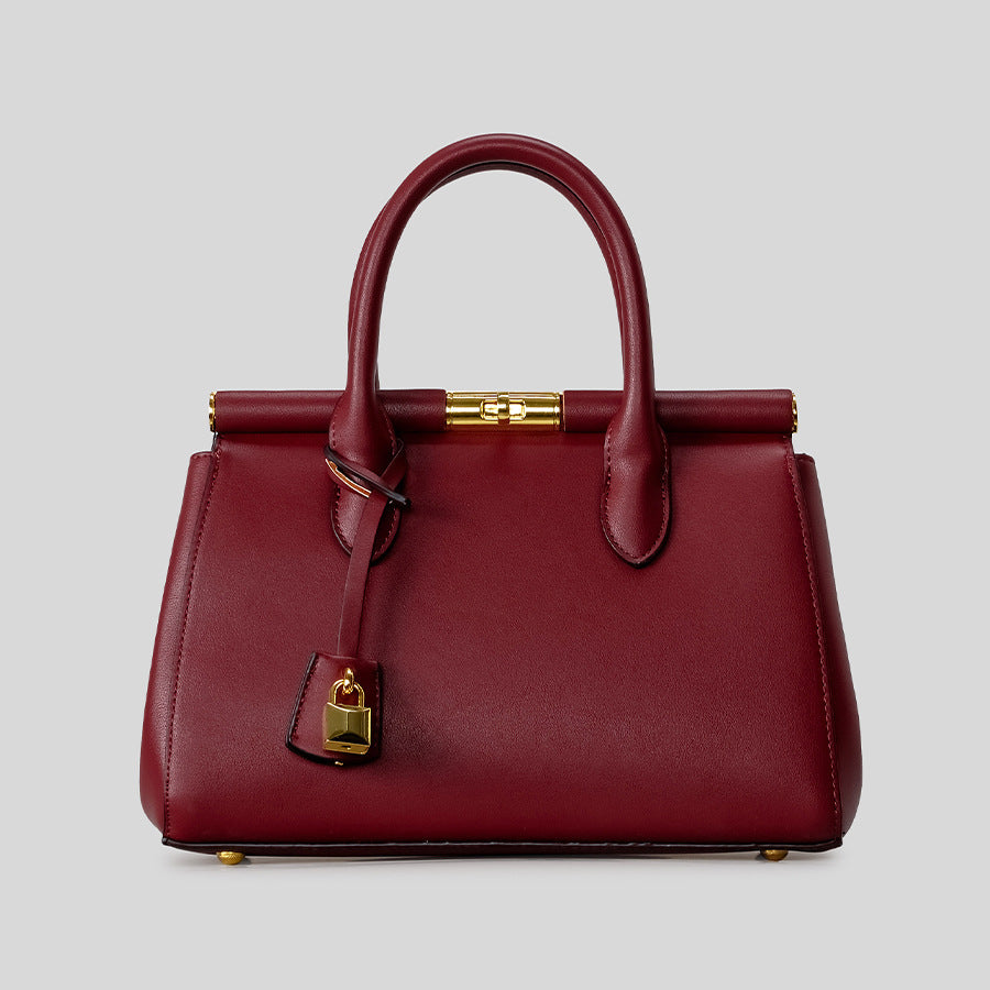 Structured Leather Handbag