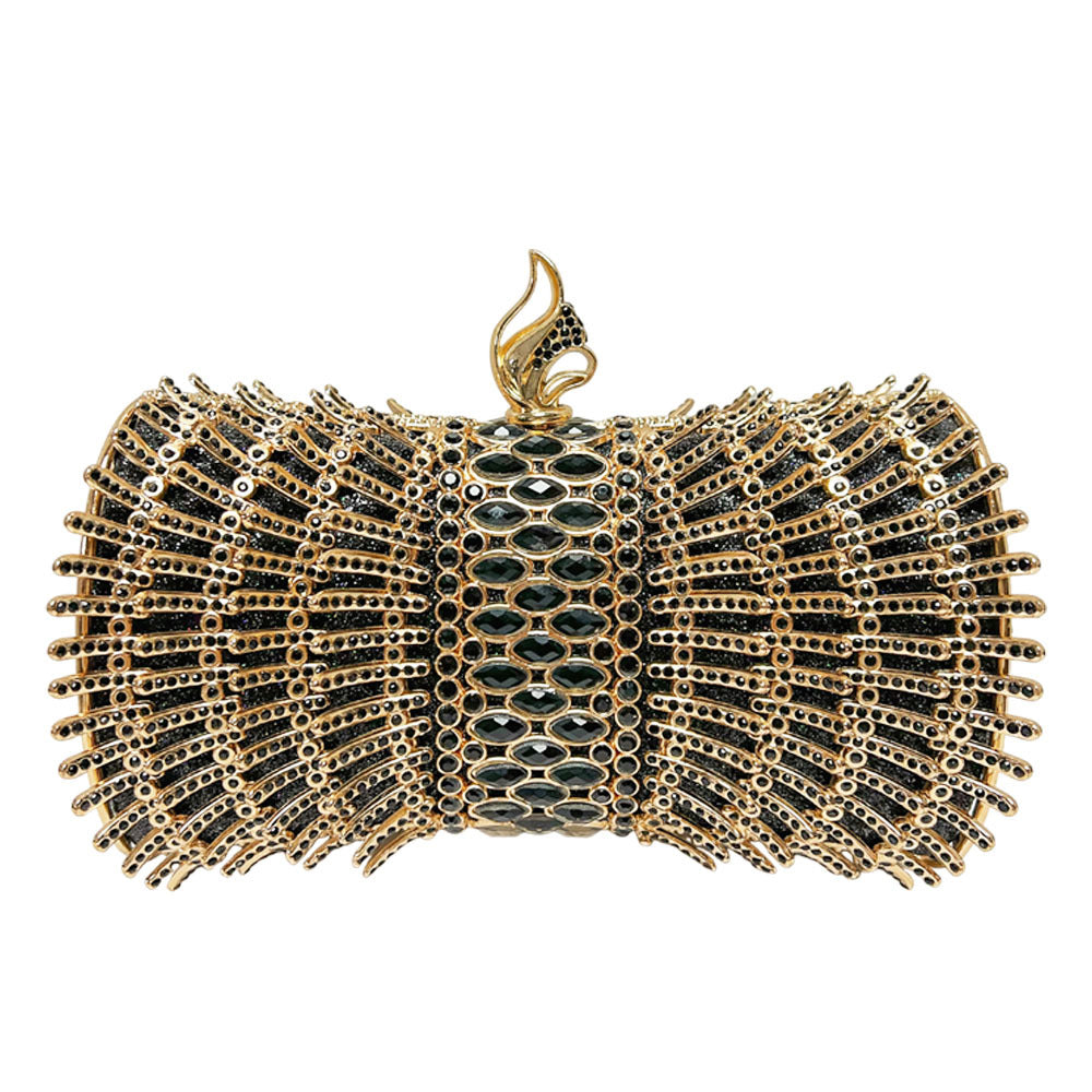 Decorative Metallic Evening Clutch