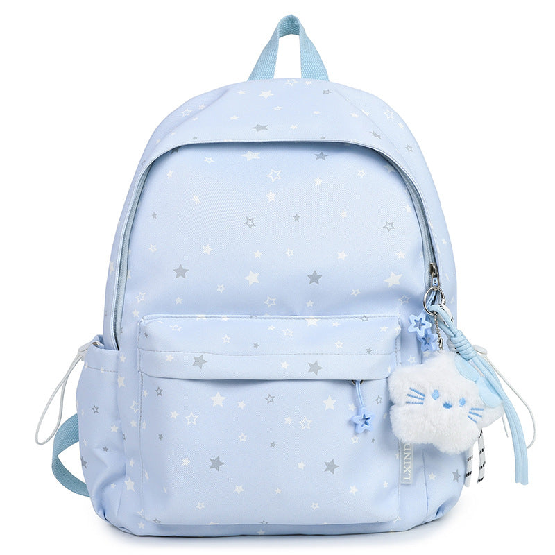 Starry Patterned Plush Backpack kalsten