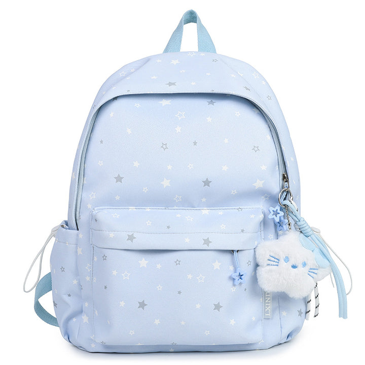 Starry Patterned Plush Backpack kalsten