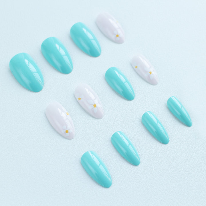 Floral Inspired Acrylic Nail Art