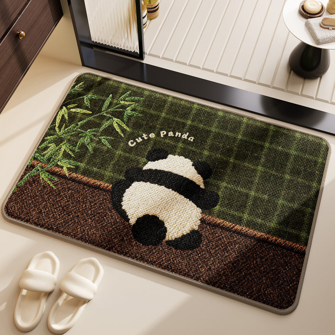 Playful Dog-Themed Bath Mat Kalsten