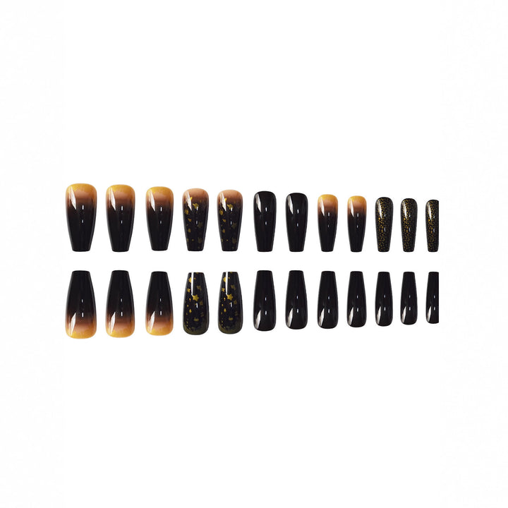 Elegant Press-On Nail Set with Star and Glitter Accents Kalsten