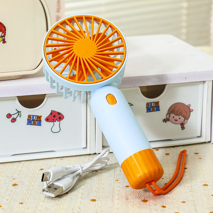 Portable hand fan with ergonomic grip and USB charging function Kalsten