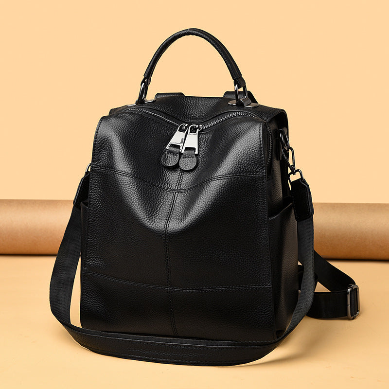 Versatile Multi-Functional Leather Backpack Kalsten