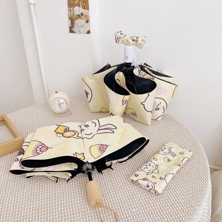 Women's Folding Umbrella with Playful Animal Design Kalsten
