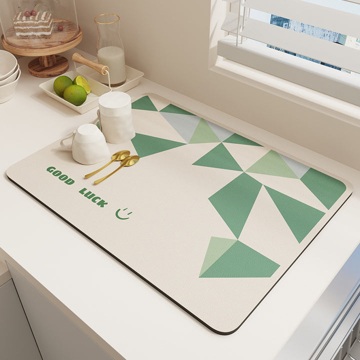 Geometric Patterned Kitchen Mat Kalsten