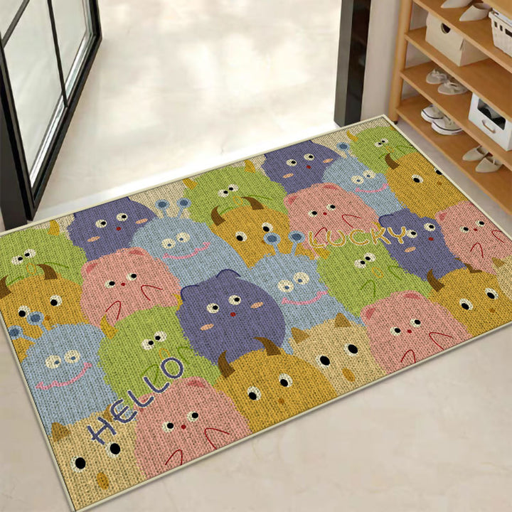 Decorative Star-patterned Bath Mat Kalsten