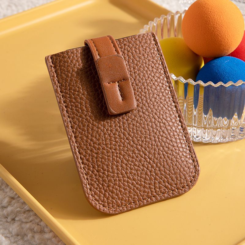 Textured Leather Card Holder
