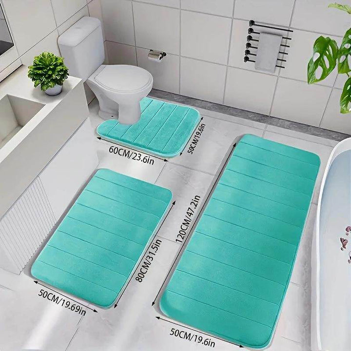 Non-Slip Bathroom Mat Set