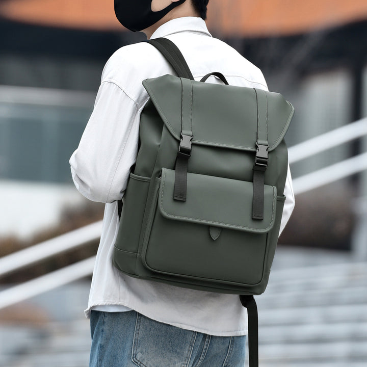 Versatile Leather Laptop Backpack