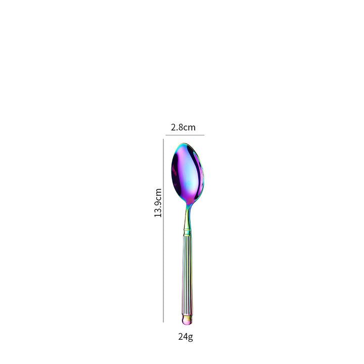 Elegant dessert spoon with exclusive surface design Kalsten