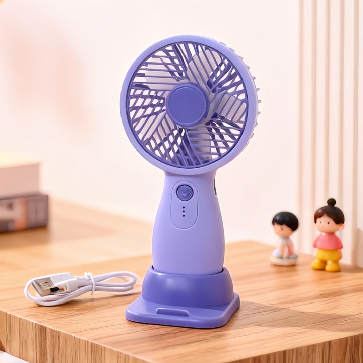 Women's portable USB hand fan with swivel head and variable speed control Kalsten