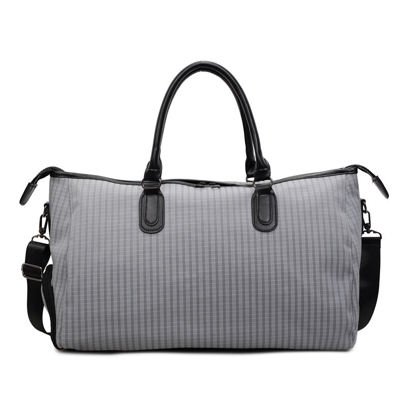 Sporty Travel Bag With Stylish Checkered Pattern Kalsten