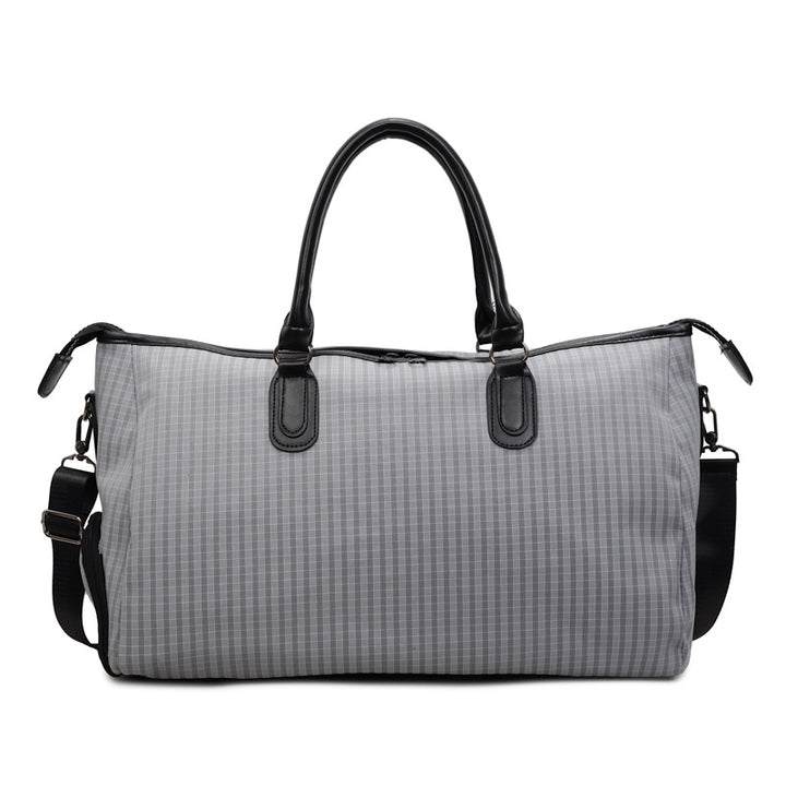 Sporty Travel Bag With Stylish Checkered Pattern Kalsten