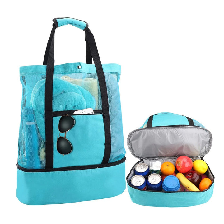 Unisex Spacious Square Shopping Bag with Insulated Interior Compartment Kalsten