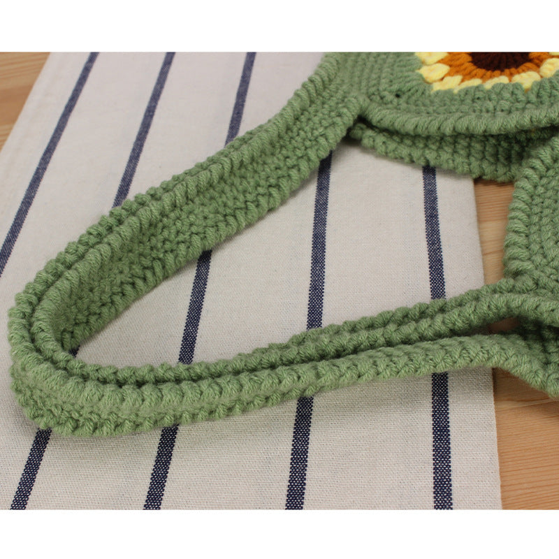 Creative crochet handbag with unique sunflower pattern Kalsten