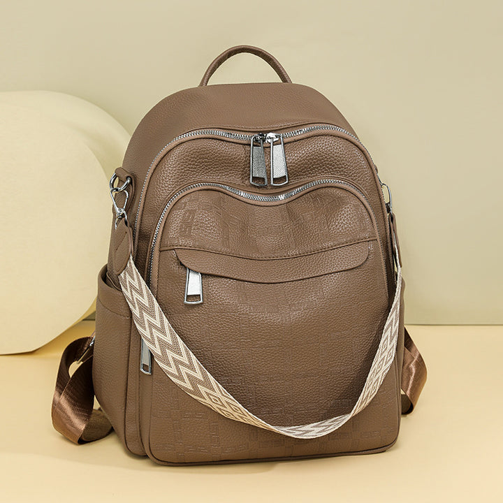 Versatile Textured Backpack with Multiple Compartts Kalsten
