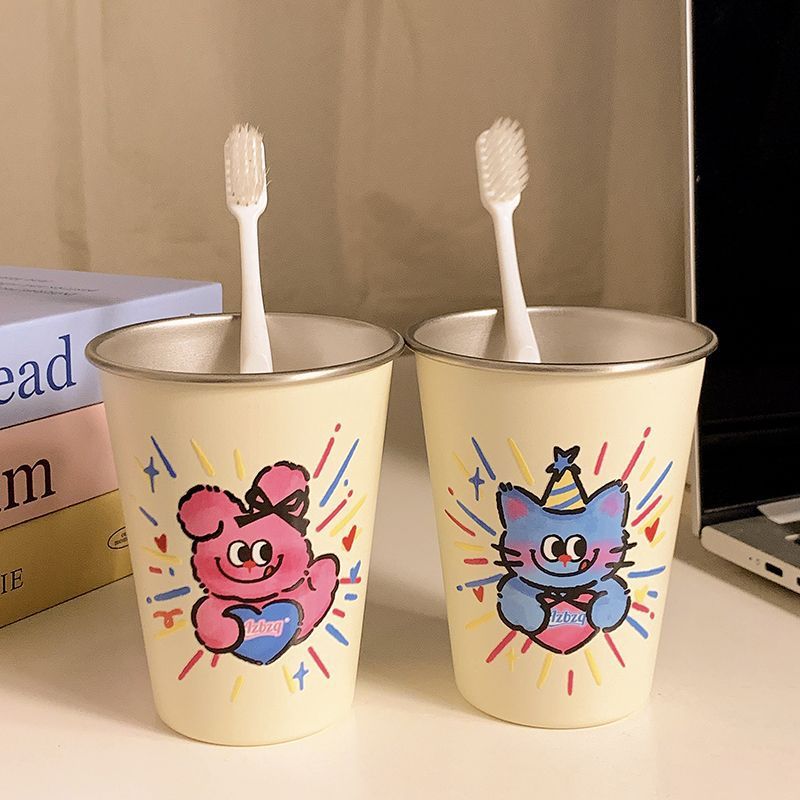 Creative drinking glass with funny cat motif Kalsten
