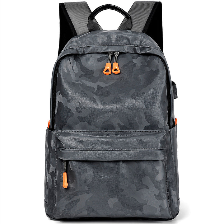 Leisure backpack with breathable mesh inserts and versatile compartments Kalsten