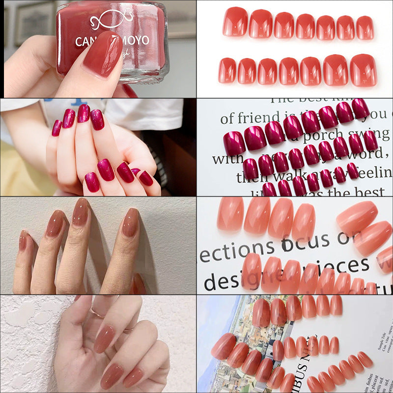 Elegant Glossy Press-On Nails