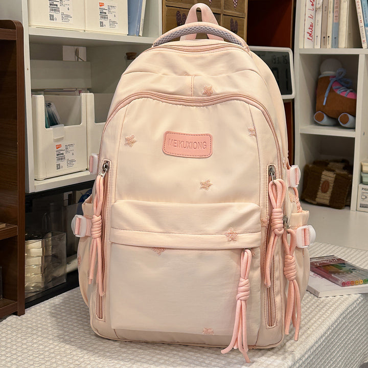 Decorative Star-Embellished Backpack Kalsten