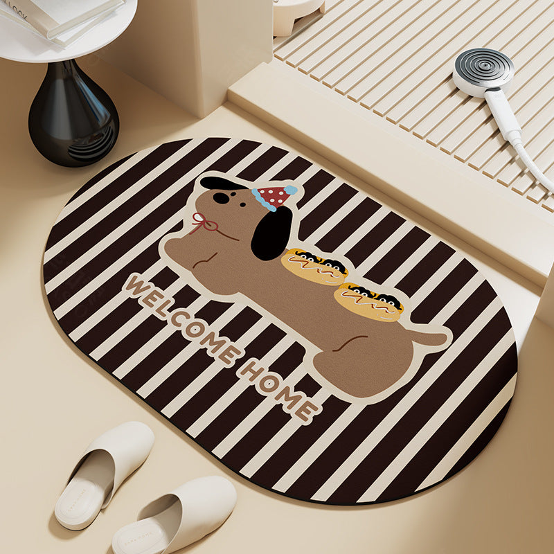 Decorative Bathroom Mat Kalsten
