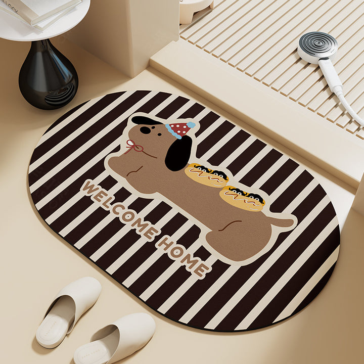 Decorative Bathroom Mat Kalsten
