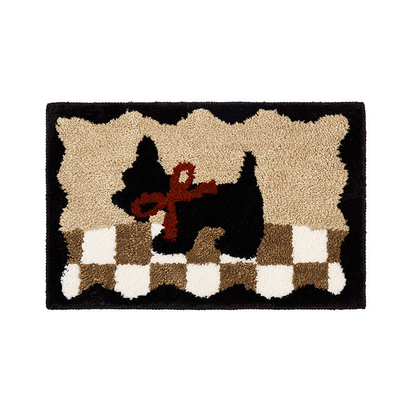 Cartoon Dog-Themed Bath Mat