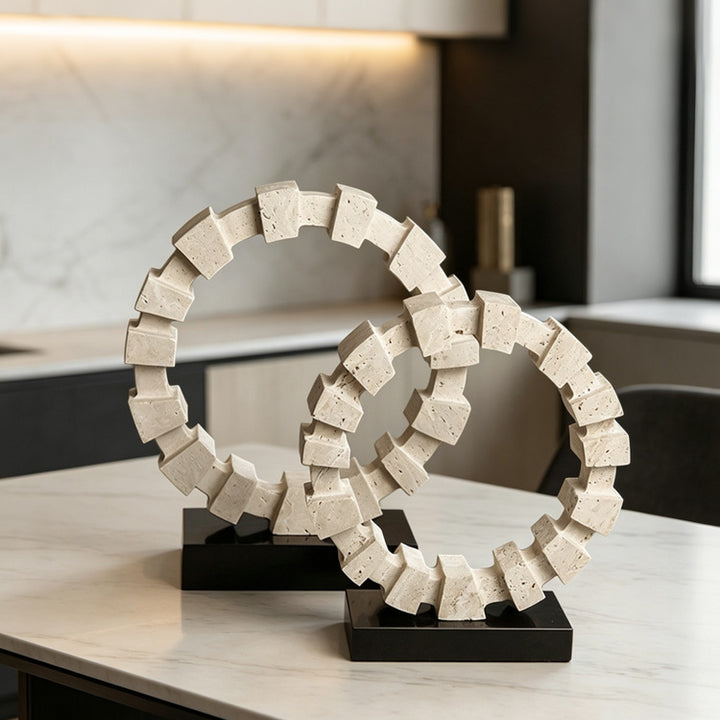 Contemporary Decorative Circle Sculpture