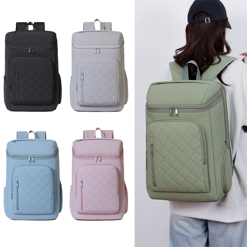 Quilted Multi-Functional Travel Backpack