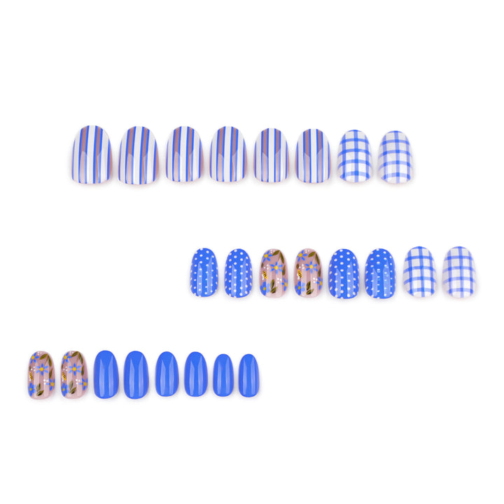 Artful Nail Art with Floral and Geometric Designs Kalsten
