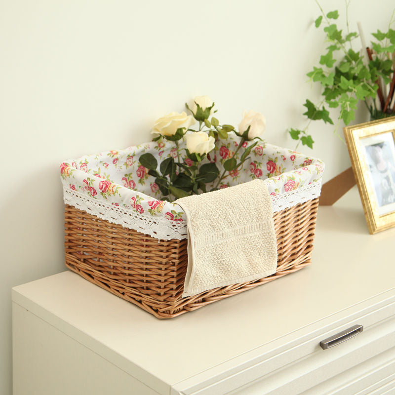 Decorative Woven Storage Basket with Liner Kalsten