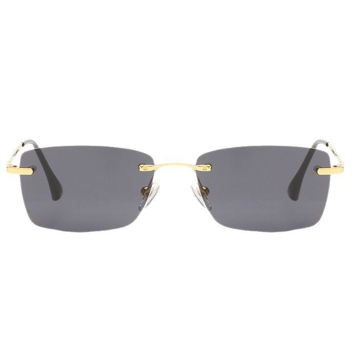 Women's fashionable half-frame sunglasses with stylish metal frame Kalsten