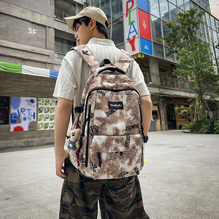 Trendy Patterned Backpack Kalsten