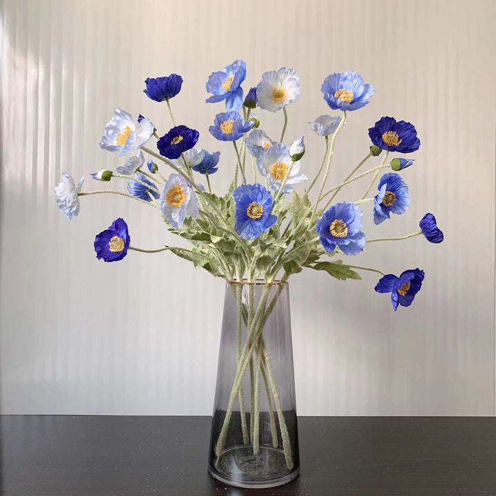 Lifelike Poppy Flower Stem