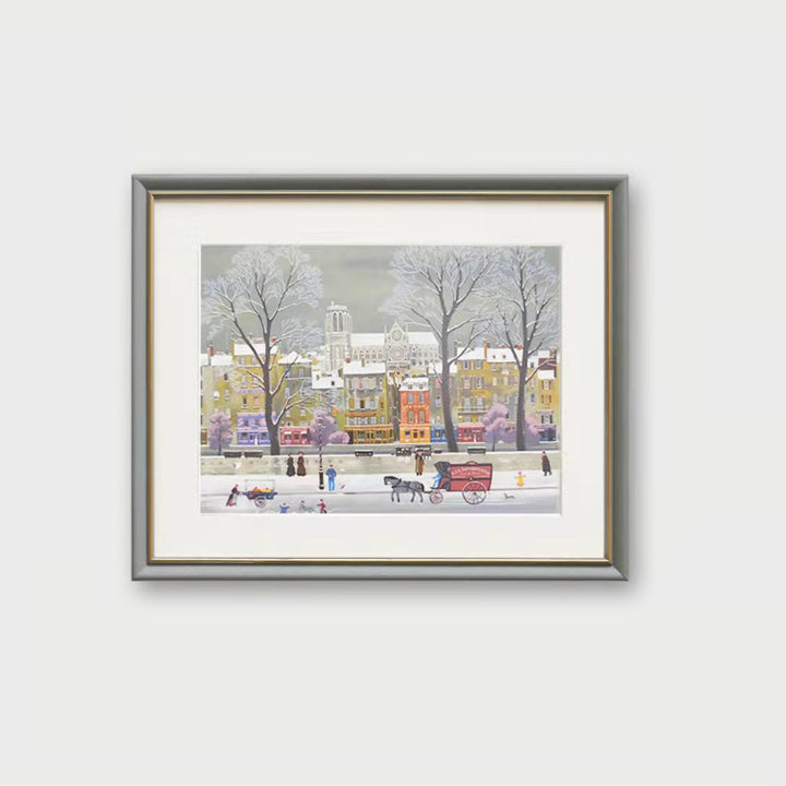 Framed Winter Landscape Artwork