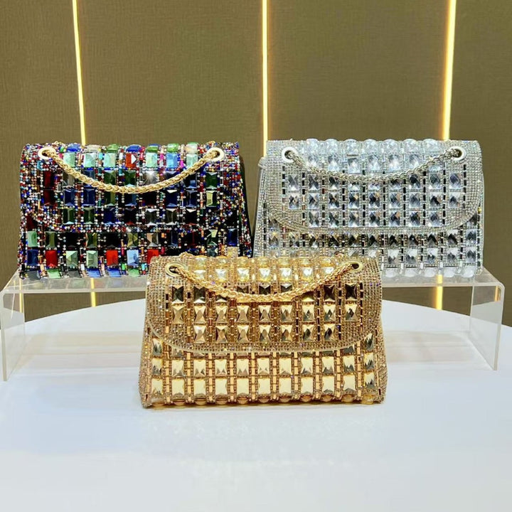 Glamorous Chain-Linked Evening Clutch